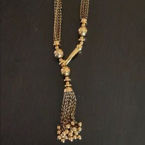 Stella & Dot Bianca tassel necklace